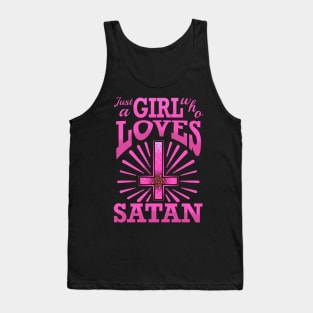 just a girl who loves satan Tank Top